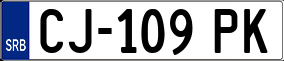 Trailer License Plate